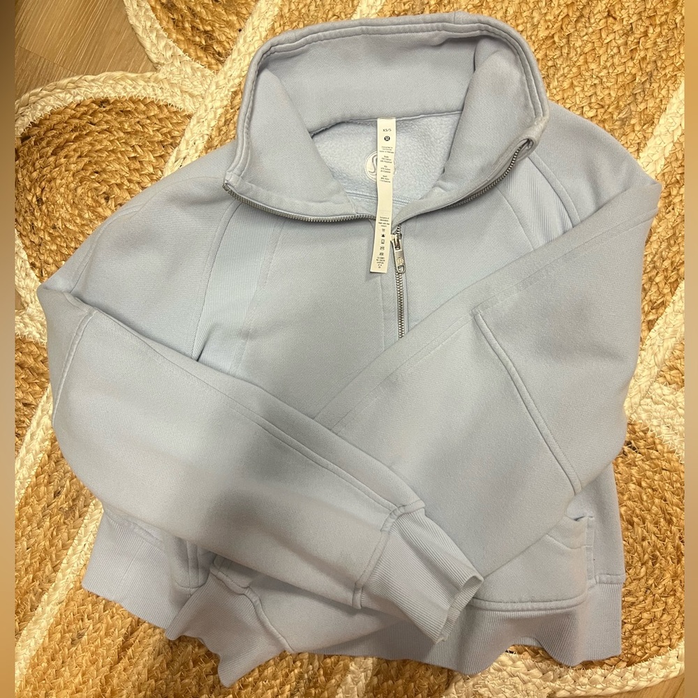 Scuba Oversized Funnel Neck Half Zip